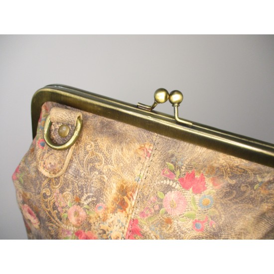 Malaga Small No 21 Floralprint Leather